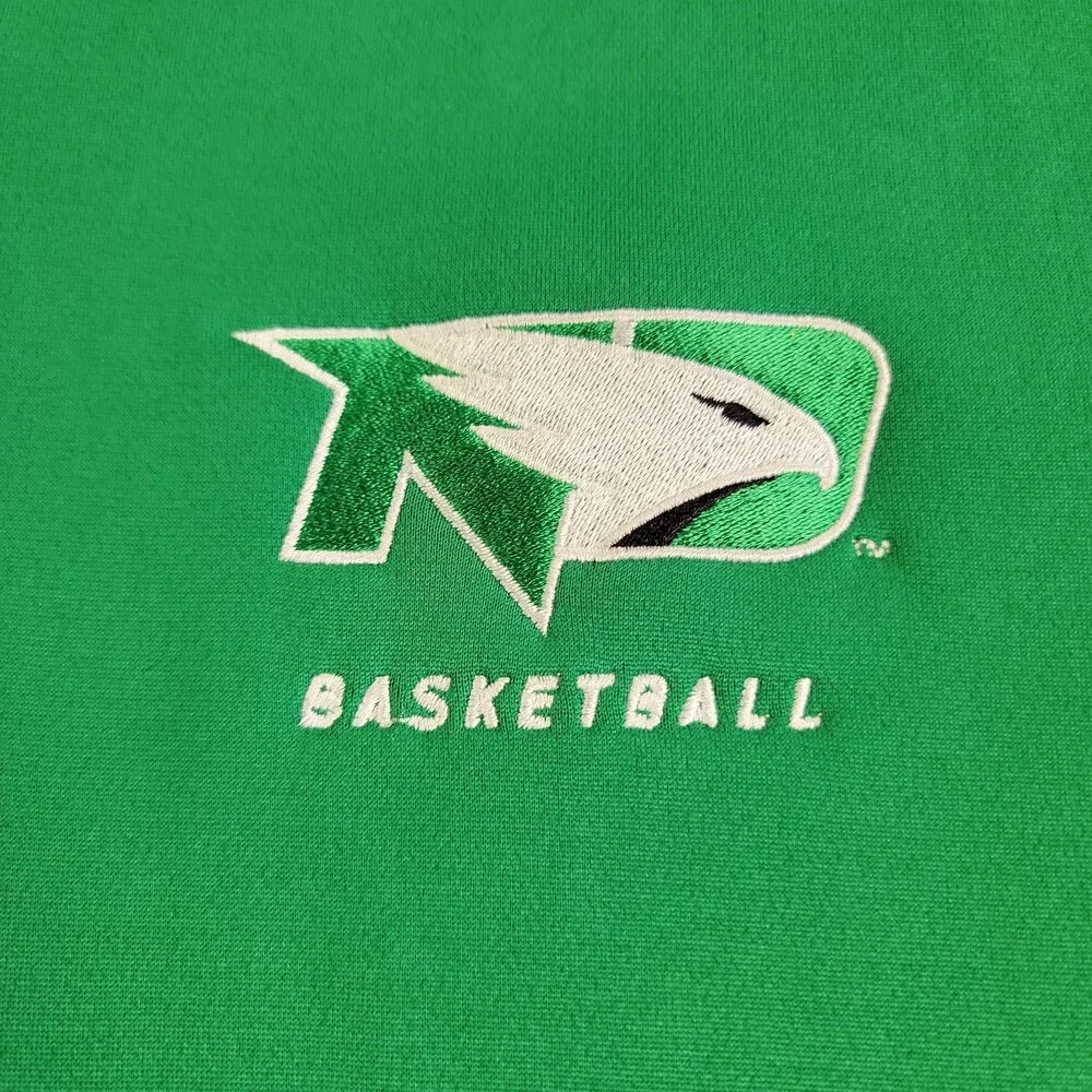 Adidas U North Dakota Team Issued Full Zip Hooded Jacket Shirt Mens XLT Hawks
